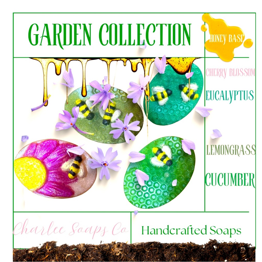 Handcrafted Goat Milk Soap Honey Vase - GARDEN COLLECTION